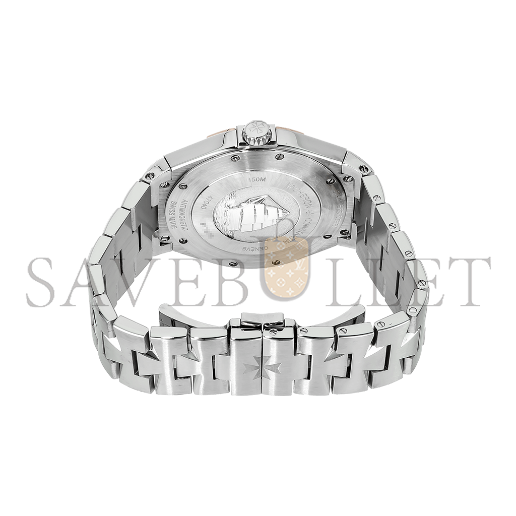 vacheron Co*sta*t*n rose gold and stainless steel automatic watch 47040/b01m